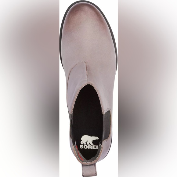 NWOT SOREL Women's Emelie II Chelsea Size: 9 Color: Quarry/Black - Picture 11 of 14